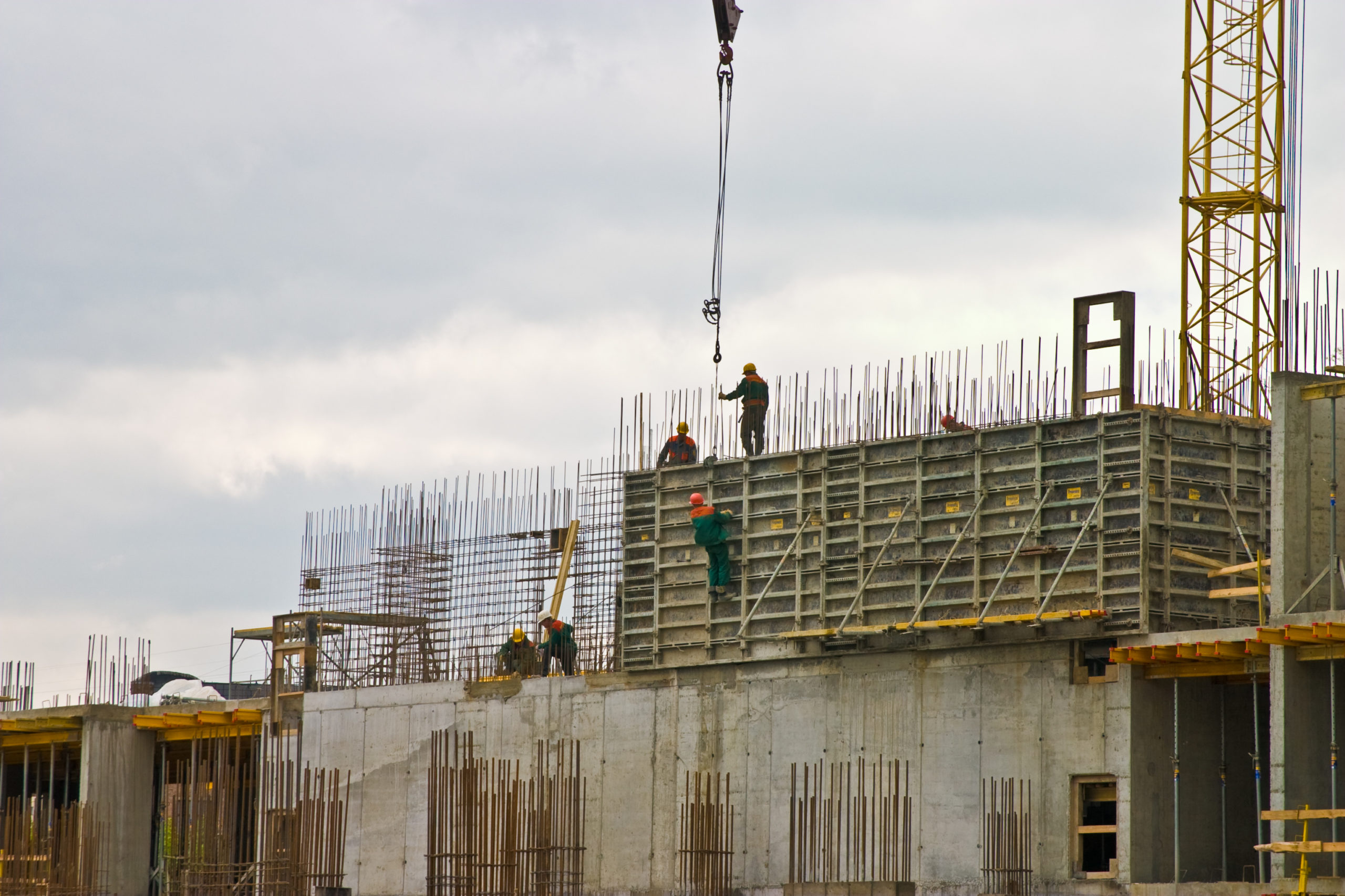 city series: modern new site under construction