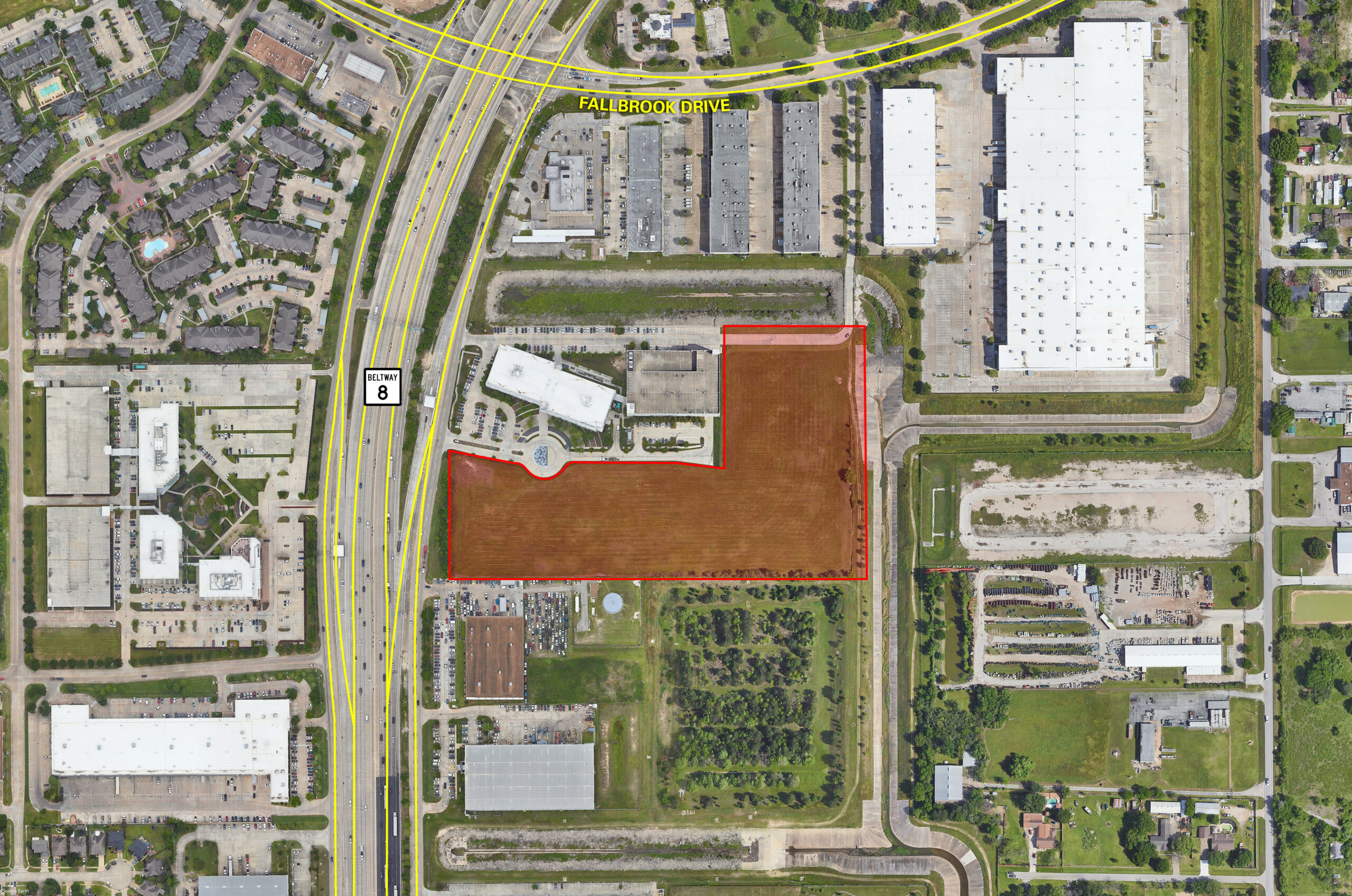 Aerial - Beltway 8 & Fallbrook